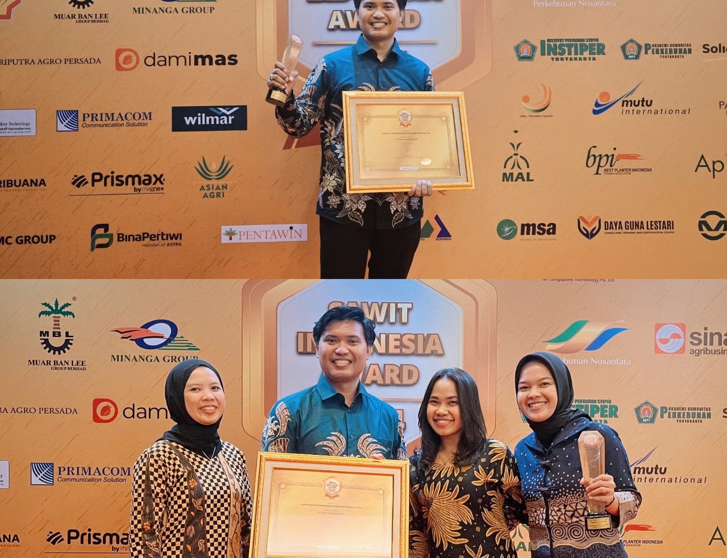 PT Daya Guna Lestari Untuk Kali Kedua Raih Penghargaan Sawit Indonesia Awards 2024 dalam Kategori Lembaga Pengembangan SDM Sawit Berkualitas