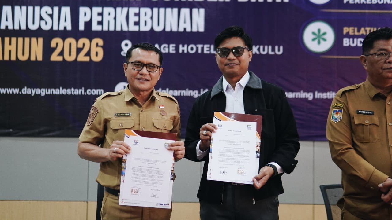 DGL Learning Institute melakukan MoU dengan Dinas Pertanian Seluma, untuk Buka Peluang Kolaborasi Sektor Perkebunan